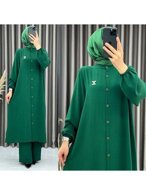 Büyük Beden Uzun Tunik Pantolon Takım Ayrobin