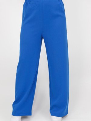 İndigo Aerobin Kumaş Geniş Paça Pantolon İndigo Aerobin Kumaş Geniş Paça Pantolon