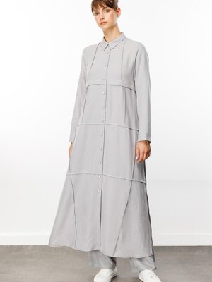 Dikiş Tasarım İpekçe Kumaş Spor Kap Gri