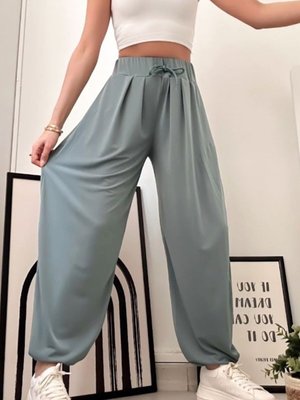 Buz Sandy Kumaş Esnek Havuç/şalvar Pantolon