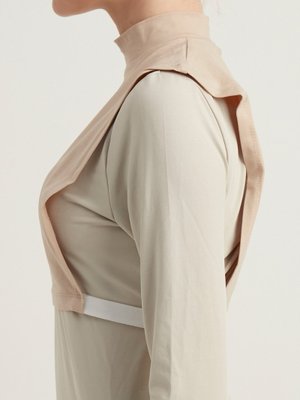 Medium ) Balıkçı Yaka Pamuk Boyunluk Bej ( Small Medium ) Balıkçı Yaka Pamuk Boyunluk Bej ( Small