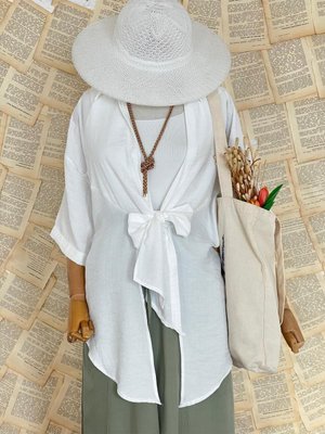 Deniz Bağlamalı Tunik Gömlek