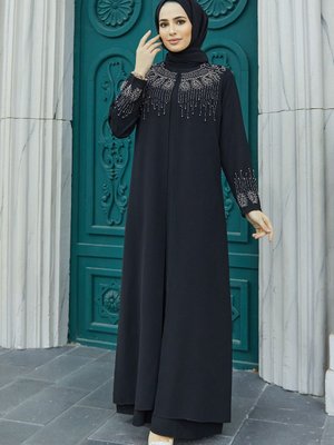 Lina Büyük Beden Abiye Siyah Lina Büyük Beden Abiye Siyah