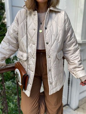 Bej Şişme Mont Bej Şişme Mont