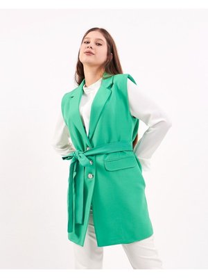 Blazer Kuşaklı Yelek Blazer Kuşaklı Yelek