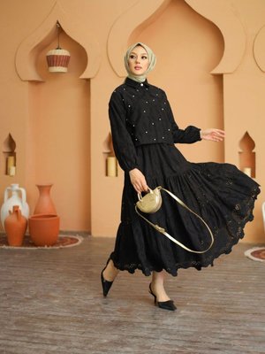 Taş Detaylı Uzun Etekli Fisto Takım