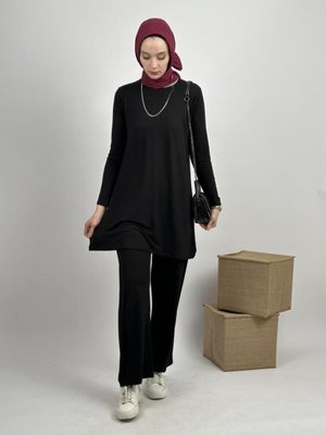 Pantolonlu Rahat Kalıp Yumuşak Alt Üst İkili Takım