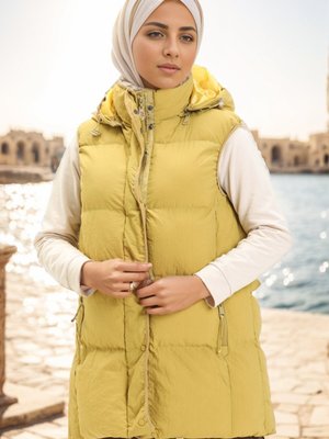 Sarı Kapüşonlu Şişme Yelek Sarı Kapüşonlu Şişme Yelek