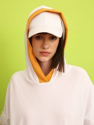 Beyaz01 Kapüşonlu Renkli Kaşkorseli Eşofman Takımı