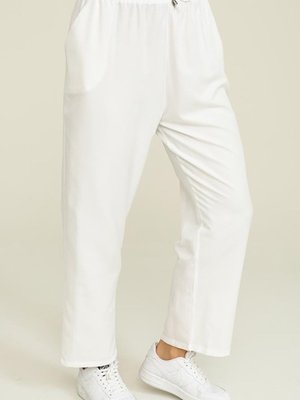 Ekru Cepli Bol Paça Pantolon