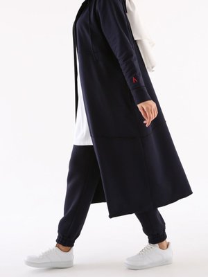 Lacivert Büyük Beden Penye Hırka Lacivert Büyük Beden Penye Hırka