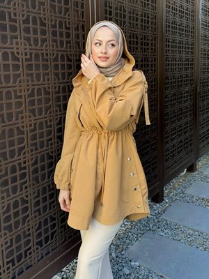 Theresa Kısa Trençkot Camel Theresa Kısa Trençkot Camel