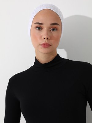 Beyaz Taşlı Stone Pratik Boru Bone