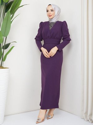 Mürdüm Berfin Abiye Elbise