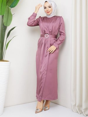 Gül Kurusu Bahar Abiye Elbise