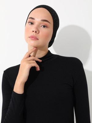 Siyah Taşlı Stone Pratik Boru Bone