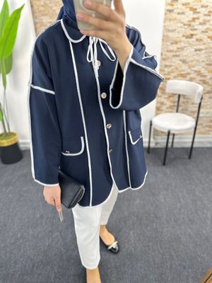 Uzun Şeritli Ceket Gömlek