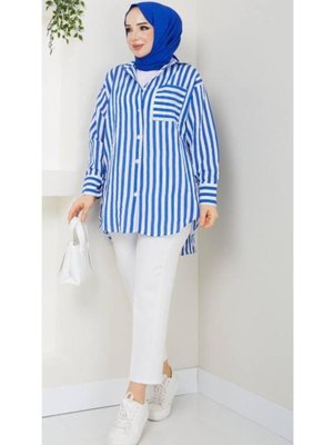 Mavi Çizgili Tunik Mavi Çizgili Tunik