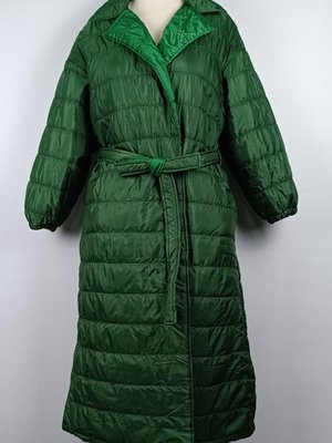 Çizgili Kapitone Mont Zümrüt Çizgili Kapitone Mont Zümrüt