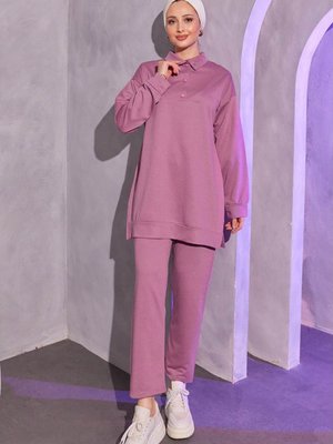 Önü Çıtçıt Düğmeli Uzun Kollu Spor Takım