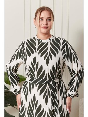 Haki Kadin m Yaka Buyuk Beden Tesettur Viskon Kumas Pileli Ve Piliseli Elbise Haki Kadin m Yaka Buyuk Beden Tesettur Viskon Kumas Pileli Ve Piliseli Elbise