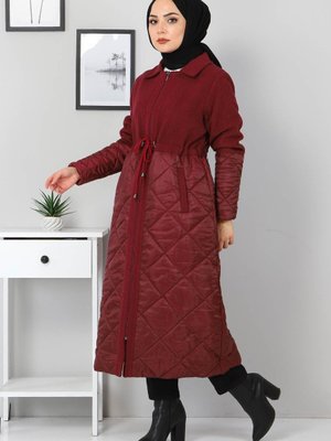 Bordo Bağcık Detaylı Kaşe Bordo Bağcık Detaylı Kaşe