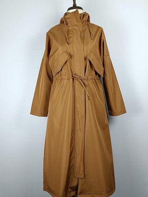 Bağcıklı Trençkot Taba Bağcıklı Trençkot Taba