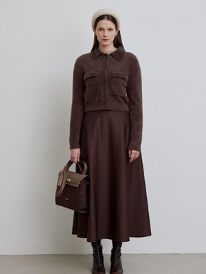 Arya Yumuşak Crop Hırka Kahverengi Arya Yumuşak Crop Hırka Kahverengi