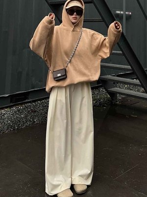 Kapüşonlu Salaş Sweatshirt