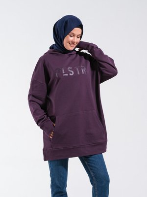 Nakışlı Oversize Sweatshirt Nakışlı Oversize Sweatshirt