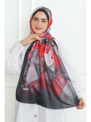 Siyah Kalen Desenli Soft Şal Siyah Kalen Desenli Soft Şal