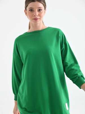 Yeşil Büyük Beden Armalı Tunik Yeşil Büyük Beden Armalı Tunik