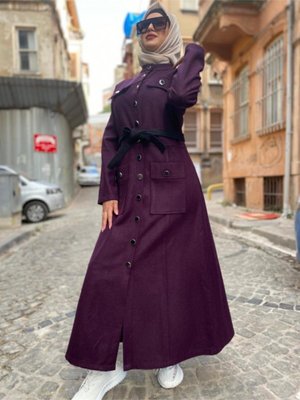 Düğme Detay Kaşe Mor Düğme Detay Kaşe Mor