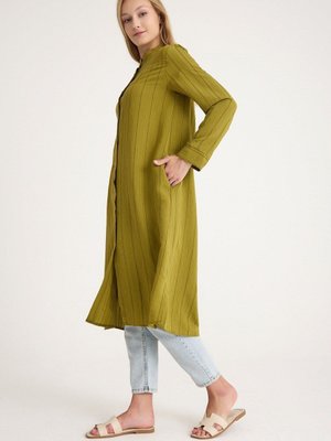 Olden Modal Gömlek Yağ Yeşili