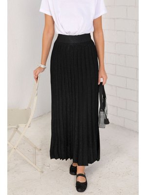 Siyah Simli Triko Etek