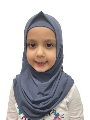 Pratik Hazır Geçmeli Çocuk Eşarp Gri Pratik Hazır Geçmeli Çocuk Eşarp Gri