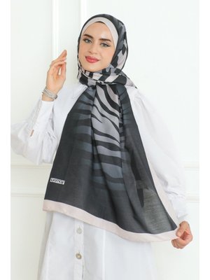 Siyah Liren Desenli Soft Şal Siyah Liren Desenli Soft Şal