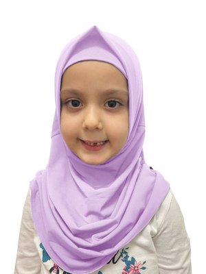 Pratik Hazır Geçmeli Çocuk Eşarp Lila Pratik Hazır Geçmeli Çocuk Eşarp Lila