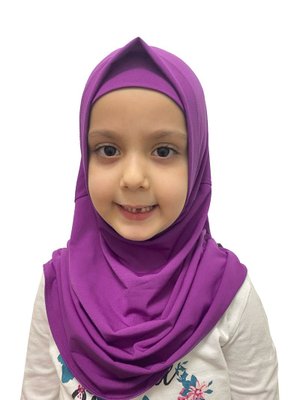 Pratik Hazır Geçmeli Çocuk Eşarp Fuşya Pratik Hazır Geçmeli Çocuk Eşarp Fuşya