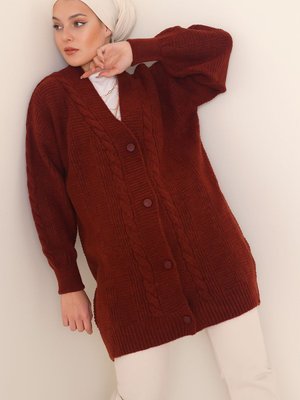 Triko Hırka Kiremit