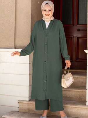 Boydan Düğmeli İkili Takım Boydan Düğmeli İkili Takım