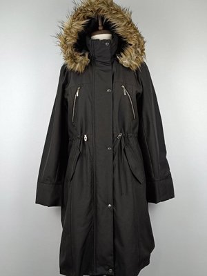 Kürklü Yağmurluk Siyah Kürklü Yağmurluk Siyah