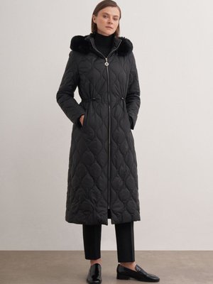 Kapüşonu Kürklü Kapitone Uzun Mont