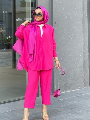 Fuşya Pantolonlu Takım Fuşya Pantolonlu Takım