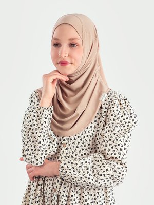 Yaş) Pratik Pileli Kız Çocuk Hazır Eşarp Hijab Bej (6 Yaş) Pratik Pileli Kız Çocuk Hazır Eşarp Hijab Bej (6