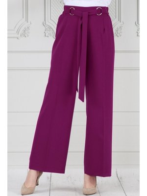 Mürdüm Halka Detay Bol Paça Pantolon