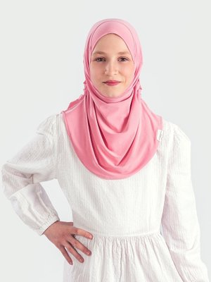 Yaş) Pratik Pileli Kız Çocuk Hazır Eşarp Hijab Pembe (6 Yaş) Pratik Pileli Kız Çocuk Hazır Eşarp Hijab Pembe (6