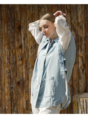 Denim Yelek Oversize