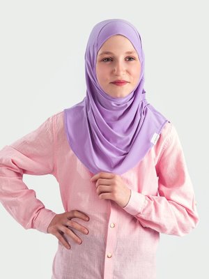 Yaş) Pratik Pileli Kız Çocuk Hazır Eşarp Hijab Lila (6 Yaş) Pratik Pileli Kız Çocuk Hazır Eşarp Hijab Lila (6