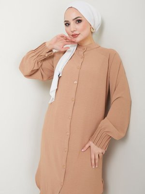 Bej Ayrobin Nervürlü Tunik Bej Ayrobin Nervürlü Tunik